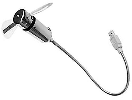 Hemobllo Mini-usb-lüfter Mit Led-blinkfunktion Programmierbar Für Pc Und Laptop Flexible Metallhals Und Weiche Eigene Texte Bearbeiten