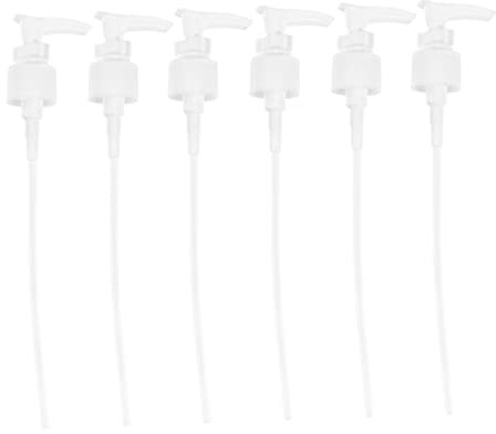 FOMIYES 6stücke Teiliges Weißer Flaschen-pumpkopf Ersatz Für Shampoo-seifenspender Langlebiger Einfache Montage Für Bad Küche Und Haushalt