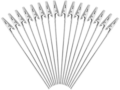 LetCart Metalldrähte Memo Clip, 50 Stück Memo Clip Foto Display Clip Krokodilklemmen Fotohalter DIY Handwerk Draht Klammern Für Bilder Karten Papier Notiz-Clip