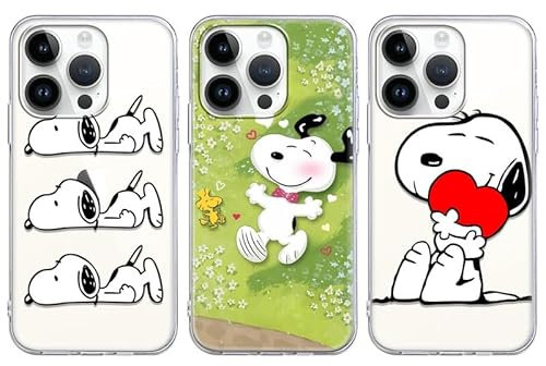 PBNDJVG [3 Stück] Transparente Schutzhülle für Apple iPhone 8/7/SE 2020/2022, Karikatur Niedlich Anime Charakter Lustig Muster Case Silikon TPU Bumper Handyhülle für iPhone 8 7