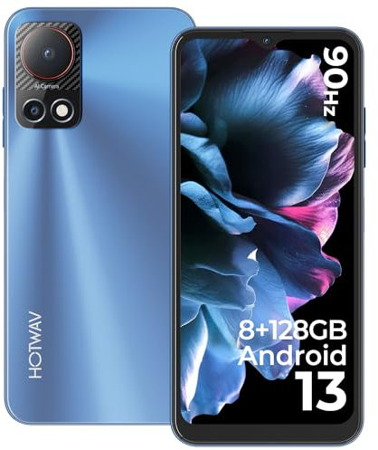 HOTWAV Note 13 Handy Ohne Vertrag, 5160mAh Octa Core 8GB+128GB/1TB Erweiterbar, 90Hz 6.6 HD+ Display Android 13 Günstig Smartphone 4G, 50MP Kamera Face ID Simlockfreie Handys, GPS, Fingerabdruck