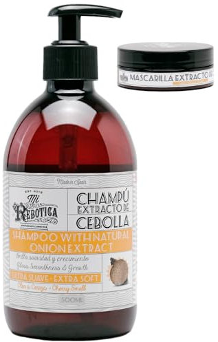 Mi Rebotica TOP1 Professionelles Zwiebelshampoo für trockenes und/oder geschädigtes Haar, Kirschduft, 500 ml