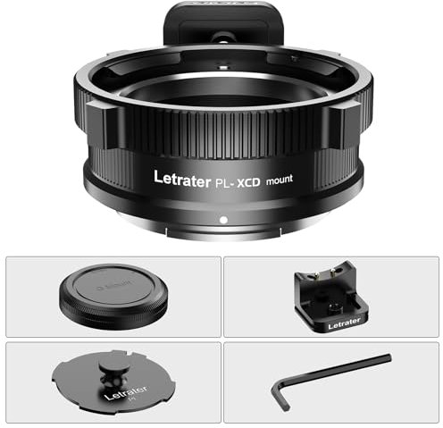 PL auf XCD Pro Objektivadapter für Arri PL Mount Objektive auf Hasselblad X Series XCD Mount spiegellose Digitalkameras PL-X2D/X1D/X1D2/907/PL-XCD, Aluminium & Messing Material mit zwei Kappen