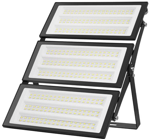 Hondony LED Strahler Außen 300W, LED Scheinwerfer 220V Außen IP66 Wasserfest Superhell 30000LM LED Fluter Außen, 6500K Kaltweiß LED Außenstrahler für Hinterhof, Auffahrt, Garage, Flur, Garten
