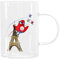 PARIS 2024, CJO40111, Mug Droit en Verre Oly Tour Eiffel 23 cl, Produit Officiel sous Licence, Tasse avec Anse en Porcelaine, Accessoire Parfait pour Savourer vos Boissons Préférées