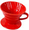 Yardenfun Hervidor De Colador De Goteo De Gotero De De Porcelana De Mano Para Cafe Filtros De Sin Papel Filtro De Cafe Manual Embudos De Filtro De Rojo