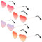 SREBIWO 4 Pack Herz Sonnenbrille, Herz Brille Hippie Gläser Retro Party Sonnenbrille Kostümzubehör für 60er 70er 80er 90er Party Foto Requisiten Geburtstagsfeier (A)