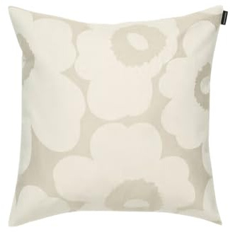 Marimekko Unikko Cushion Cover 50x50 cm, Off White, White