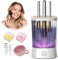 IUHFSIFS Neu B Upgrade Pinselreiniger Make Up【9000RPM Ultra-Power Motor 4.0】【Für Perfekte Reinigung Make-Up-Pinsel】Elektrisch Make Up Brush Cleaner, Sternenlichtweiß