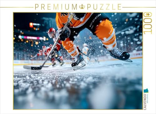 CALVENDO Puzzle Dem Puck hinterher | 1000 Teile Lege-Größe 64 x 48 cm Foto-Puzzle für glückliche Stunden