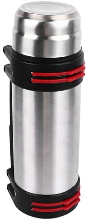 Bottiglia d'acqua termica 2L in acciaio inox con 2 coperchi tipo di pressione a prova di perdite Borraccia portatile a prova di perdite per escursionismo tazza isolata sottovuoto bottiglia d'acqua