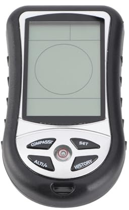 equlup Digitaler Höhenmesser, multifunktionaler digitaler Höhenmesser, Barometer, tragbarer Höhenmesser, Kompass, Wettervorhersage mit Seil für Outdoor-Überlebenswanderungen