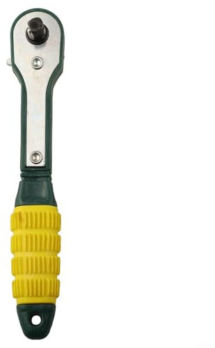 ZWEquipint Mini cacciavite a cricchetto rapido 1 4 pollici set di chiavi a bussola, in acciaio cromato, impugnatura antiscivolo, strumento compatto per riparazione manutenzione