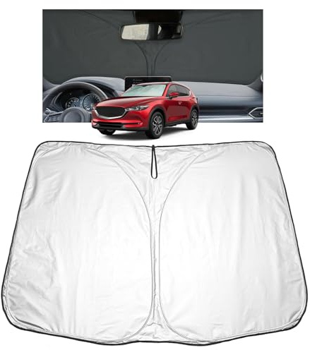 [Upgrade] GAFAT Compatible con Mazda CX-5 CX5 KF 2017-2024 2025 Parasol para Parabrisas interior, Protector Solar, Enfriamiento, Protección UV, CX-5 2025 Accesorios
