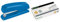 VON Leitz Set Heftgerät für 20 Blatt + Power Performance Heftklammern P3 (26/6), 5000 Stück, Tacker mit kompakter Größe ideal für zu Hause, Büro oder Schule, Blau, 56200035 + 55721000