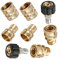 8 Pieces 1/2'' 3/4'' Pressure Washer Adapter Quick Coupler Garden Hose Adapter