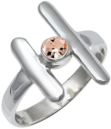Mystic Topaz Edelstein Sterling Silber Stilvoller Handgefertigter Band Ring Geschenkartikel für Männer und Frauen in allen Größen Schmuck JSR-105AG9_(55 (17.5))