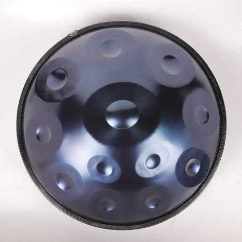440Hz Stahl-Zungentrommel 56cm Percussion Handpan in d-Moll - 12 Töne (Dunkelblau)