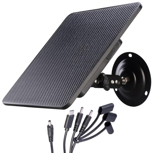 VisorTech Solar Panel: Akku-Solarpanel für Wild- & Outdoorkameras, 10.400 mAh, 5-6 V, IP67 (Solarpanel mit Hohlstecker, für Outdoorkamera, Kamera)
