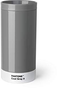 Pantone Reisebecher, Edelstahl, ABS, Cool Gray 9, 1 Stück (1er Pack)
