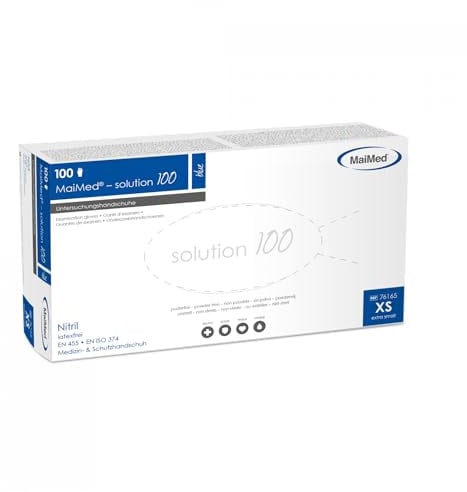 MaiMed® solution 100 Einmalhandschuhe Nitril, blau 100 Stck.