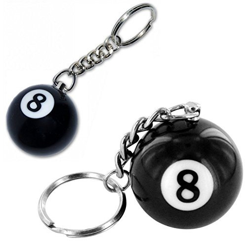 Retrogame Ball Nummer Billiard acht Schlüsselanhänger, Nr. 8