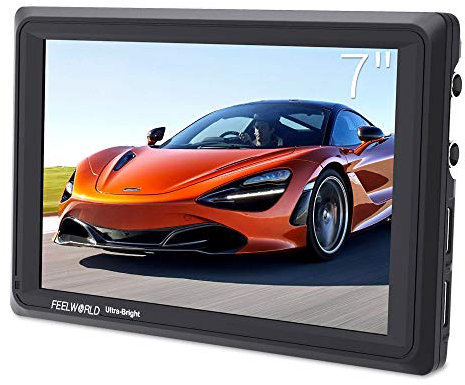 FEELWORLD FW279S 7 Inch 2200nit Daylight Viewable Full HD 1920x1200 IPS Panel DSLR On Camera Field Monitor 3G SDI 4K HDMI Input/Output Video Assist Peaking Focus