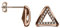 SOFIA MILANI - Damen Ohrringe 925 Silber - vergoldet/golden & mit Zirkonia Steinen - Dreieck Ohrstecker - 20598