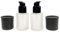 Lot de 2 flacons vides rechargeables en verre dépoli de 30 ml pour fond de teint liquide, lotion, essence, émulsion, échantillon de voyage