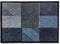 Schöner Wohnen Kollektion Fußmatte innen - Schmutzfangmatte 67 x 100 cm Geomix polartürkis - rutschfeste Sauberlaufmatte robust - Fussmatte Haustür - Türmatte waschbar bei 30°C