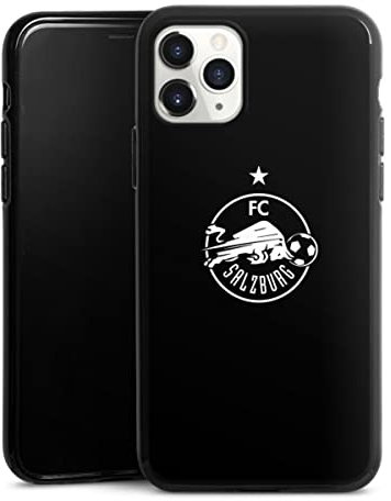 Silikon Hülle kompatibel mit Apple iPhone 11 Pro Case schwarz Handyhülle FC Red Bull Salzburg Offizielles Lizenzprodukt Fußball