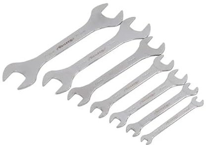 Neilsen CT4953 Schraubenschlüssel-Set, extra dünn, metrisch, 3 mm dick, verchromt und hochglanzpoliert, ideal für enge Räume, 7-teilig
