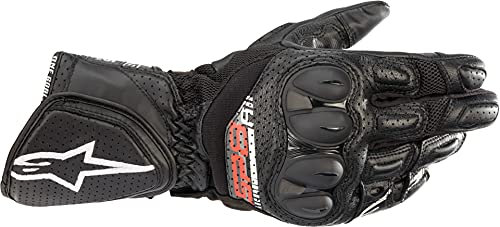 Alpinestars Motorradhandschuhe kurz Motorrad Handschuh SP-8 V3 AIR Sporthandschuh schwarz S, Unisex, Sportler, Ganzjährig, Leder