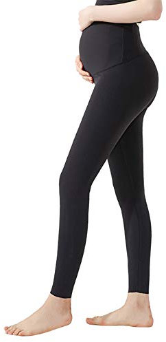 meilun Pantalon de yoga doux pour femme enceinte - noir - Taille S