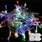 H HANSEL HOME Guirnalda Luces LED Pilas Luces Navidad Exterior Pilas 200 LED 16M Impermeable IP44 con 8 Modos Exterior y Interior Decoración para Habitacion, Bodas, Jardín, Fiesta - Luz Multicolor