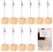 10 Stück Fotohalter Mit Klammern, Holz Kartenhalter Tisch, Bildhalter mit Clips, Vertikaler Notiz/Fotohalter, Fotowürfel für Bilder, Primärfarbe