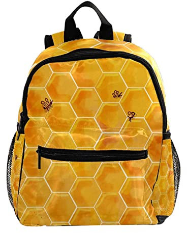 Watercolor Hive Leichter Schulrucksack, Kleinkinder-Rucksack, kleine Reise-Schultertasche für Jungen, Mädchen, Kinder