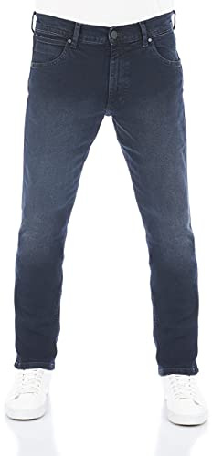 WRANGLER Jeans Herren Stretch Regular Straight Fit Greensboro Jeanshose Denim Blue w30, Farbe: Smoke Blue, Größe: 30W / 34L