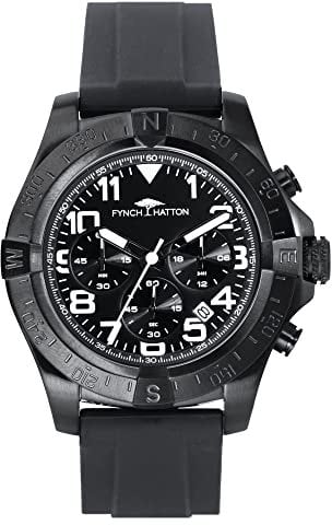 Fynch-Hatton Uhrenarmband FHT-0004-PC Edelstahl Schwarz