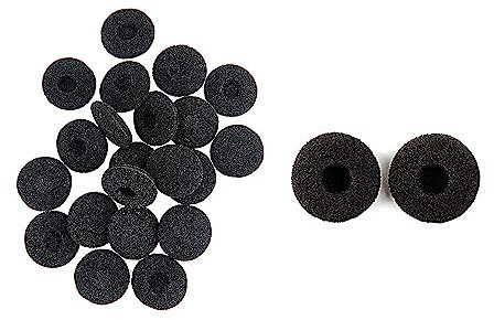 200 Black Sponge Earphone Covers, Replaceable Earphone Sponge Covers, Foam Earplug Sponge Covers, Good Sound Insulation, Anti-falling Off