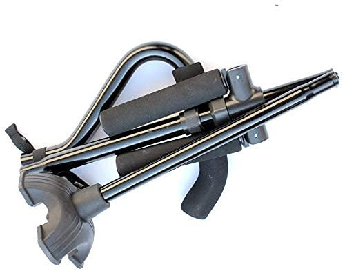 Gehstock, Gehstock aus Aluminiumlegierung, Gehstock, Handkrücke, ältere Menschen, teleskopisch, vierbeinig, mit Lampe, rutschfest, sicher, Gehhilfenstock (Stock)