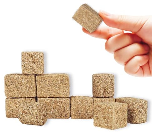 12 Pcs Mini Hay Bales Mini Straw Hay Miniature Figurine Fake Hay for Mini House Decoration Garden Decoration DIY Autumn Harvest Craft