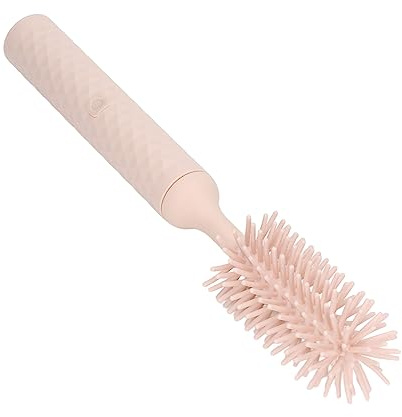 Asixxsix Brosse à Biberon Électrique, 3 Pièces Avec Brosse à Sucette et à Paille, Essentiels de Voyage Pour Bébés, Cadeaux Pour Nouvelles Mamans (Rose)
