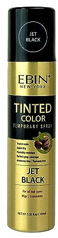EBIN New York Tinted Color Temporary Spray 100 ml - Jet Black