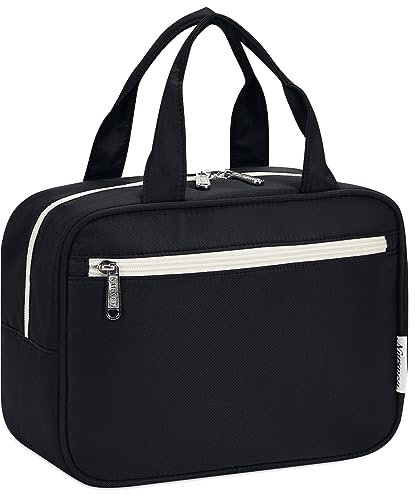 Narwey Trousse de Toilette Grande Femme Sac de Toilette Accessoires de Voyage Trousse Maquillage (Noir)