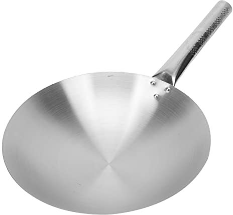 Didiseaon 1pezzi Wok Acciaio Inossidabile Antiaderente Per Cucina Domestica E Commerciale Pentola Versatile Per Frittura Di Carne E Verdure Facile Da Pulire Compatibile Con Tutti Tipi Di Piani Cottura