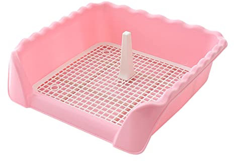 Sharplace Tragbare Hundetoilette für den Innenbereich - Einfach zu reinigen und wiederverwendbar, Rosa klein