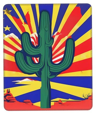 Arizona Flagge Druck Mauspad, Gaming Mauspad Computer Mousepads für Laptop Mousepad 25 * 30cm Büro 10 * 20cm