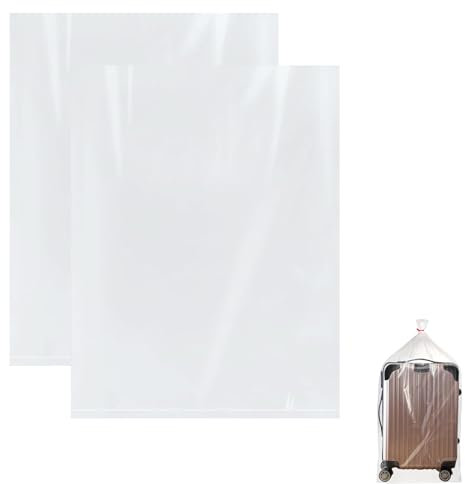 2Pcs Plastic Bag Storage, Large Clear Plastic Bags, Suitcase Storage Bags, Clear Storage Bags, for Placing Suitcases, Clothes, Quilts, Toys, Plush Dolls, Christmas Trees, Chairs