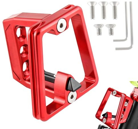 Bike Front Carrier, Aluminum Alloy Bike Rack, Cycling Bag Rack, 3 Hole Anti-Slip Front Carrier Adapter Multipurpose User-Friendly Front Carrier Block, Anti-Fall Bag Rack for Cycling